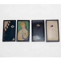豆皿　漆絵「瓢箪鯰」　金胎漆器　土井宏友作品